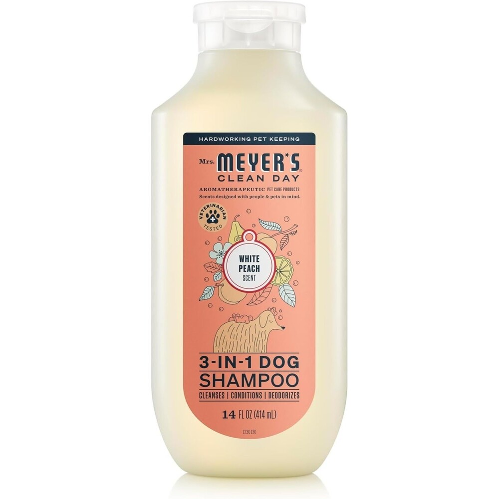 MRS. MEYER'S Clean Day 3-in-1 Dog Shampoo White Peach Scent 14oz Deodorizes